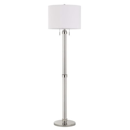 60W X 2 Montilla Metal/Acrylic Floor Lamp With Fabric Shade -  CAL LIGHTING, BO-2829FL